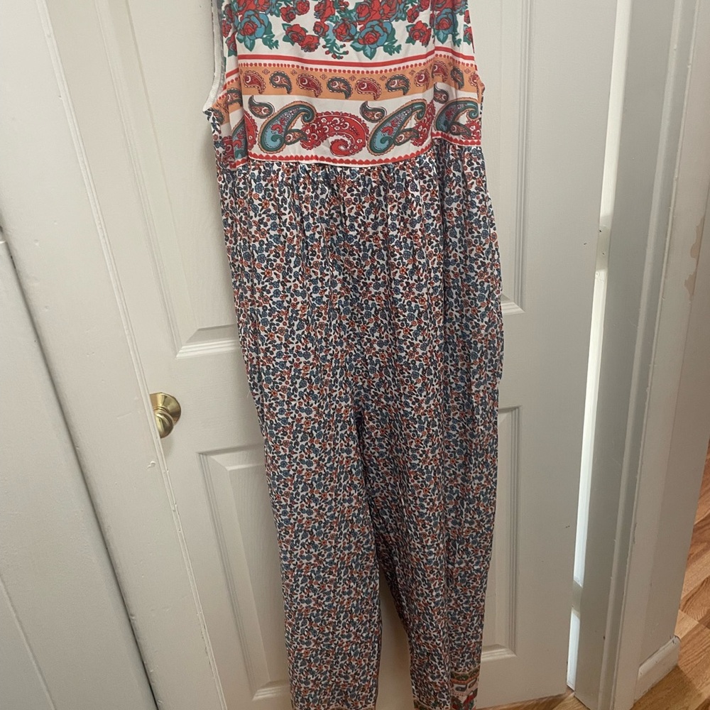 Me Too Multicolor Paisley Jumpsuit